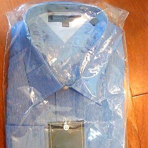 Blue/White Tommy Hilfiger Shirt 34-35 in regular fit